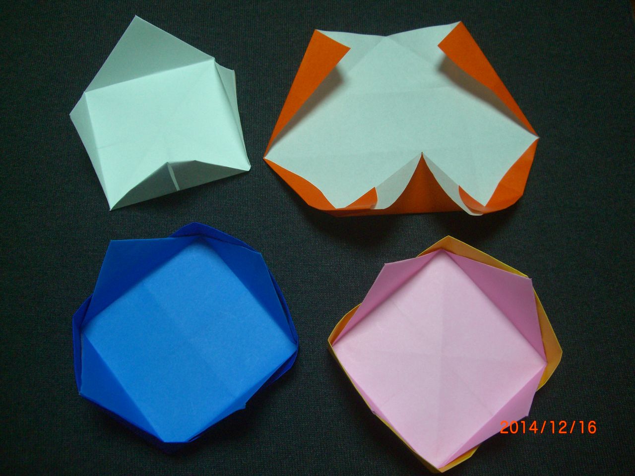 Origami おりがみ遊び お菓子皿 Ebisuchachaのブログ