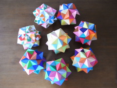多面体・折り紙30枚使用