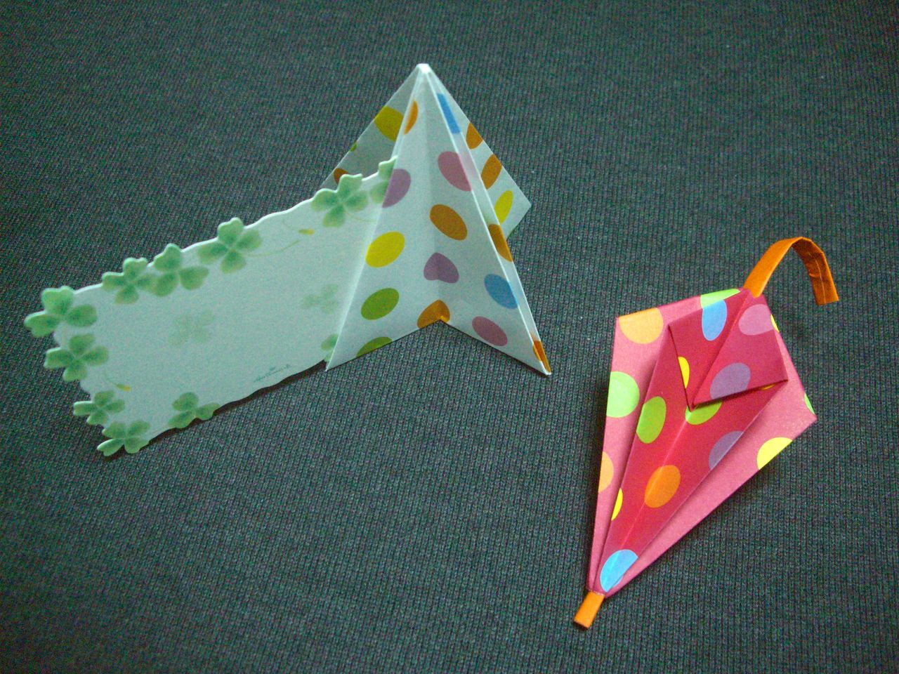 Origami おりがみ遊び カードスタンドから傘に Ebisuchachaのブログ