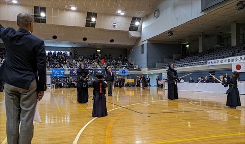 本日の大会（千葉県少年剣道個人錬成大会）