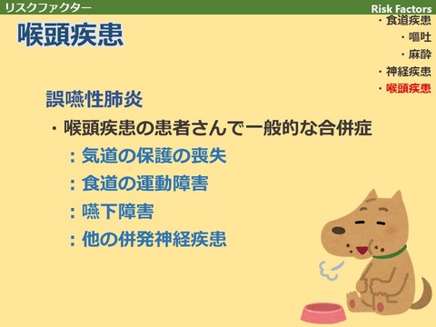 文献 犬 誤嚥性肺炎レビュー スライド版３リスクファクターその２ Pmid 動物医療ジェネラリストのぼっちジャーナルクラブ