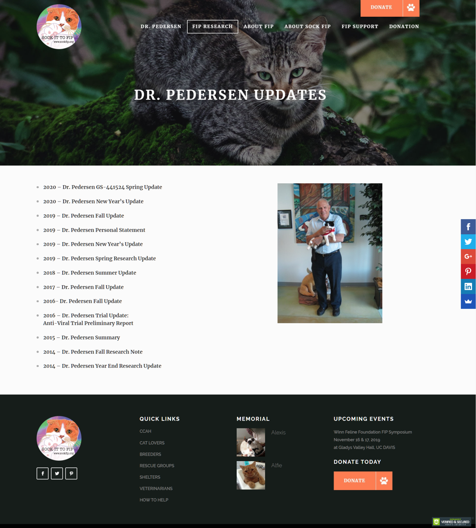 サイト：猫] FIPの治療薬GS-441524と新型コロナウイルスで話題の 