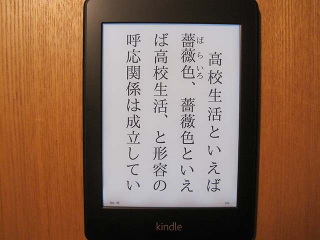 Kindle Paperwhiteが届いた 小説を読んでみた 電子書籍な日々