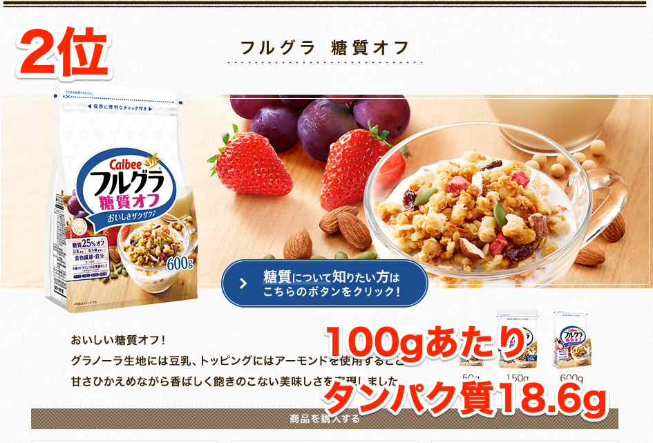 フルグラ® 糖質オフ | 商品一覧 | フルグラ® | カルビー株式会社 フルグラ® 糖質オフ | 商品一覧 | フルグラ® | カルビー株式会社