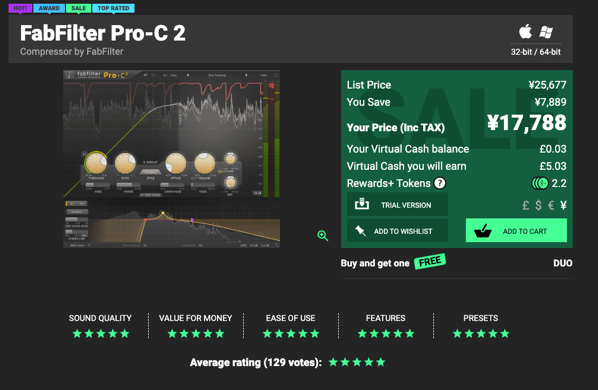 FabFilter Pro C 2 FabFilter Pro C 2 plugin buy FabFilter Pro C 2