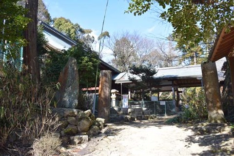 酒解神社-倒れた鳥居