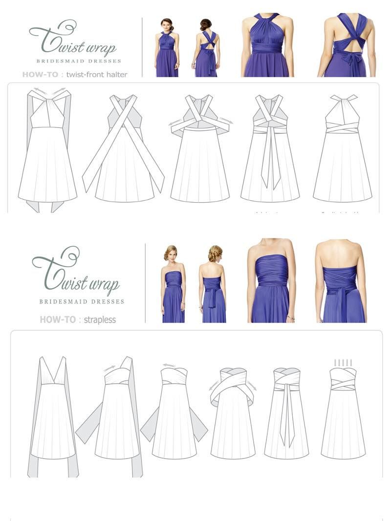 何通りにもアレンジ可能なツイスト ラップドレスが登場しました エクラ ブライズメイド ドレスサロンblog