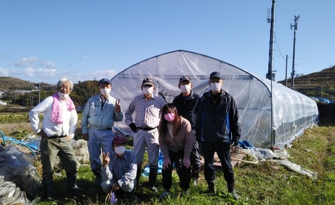 穂の会（６）温室ハウス完成