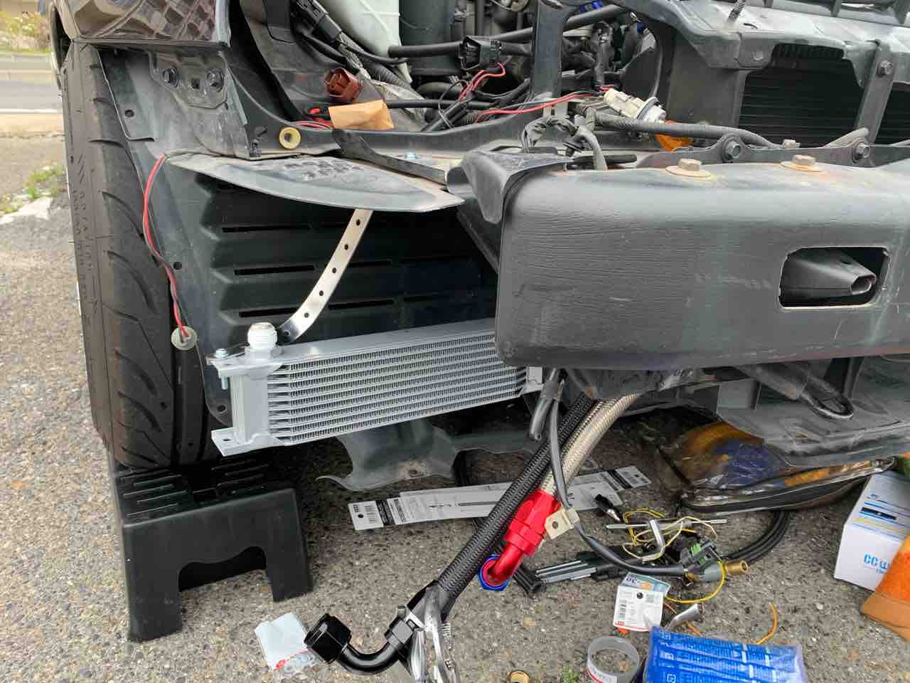 TRUST オイルクーラー NBロードスター 本格的なスポーツ走行に完全対応