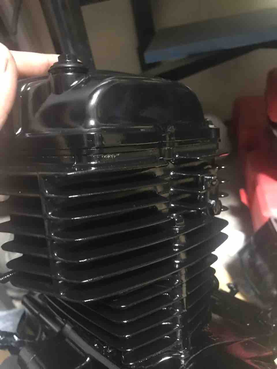 公道カート用 エイプエンジン 塗装完了 ぐーたらで激安カスタム 日常整備