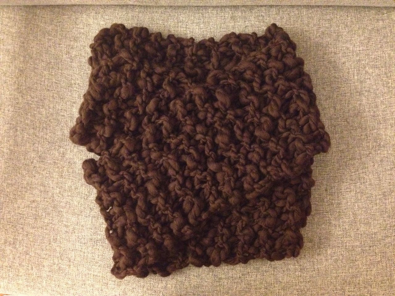 ゆび編みのマフラー完成しました あみものmemo