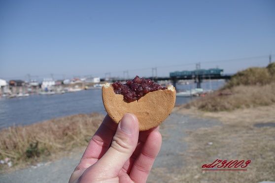 角政饅頭の回転焼を美味しくいただく 柳川市大和町中島 その３ 炭鉱電車が走った頃