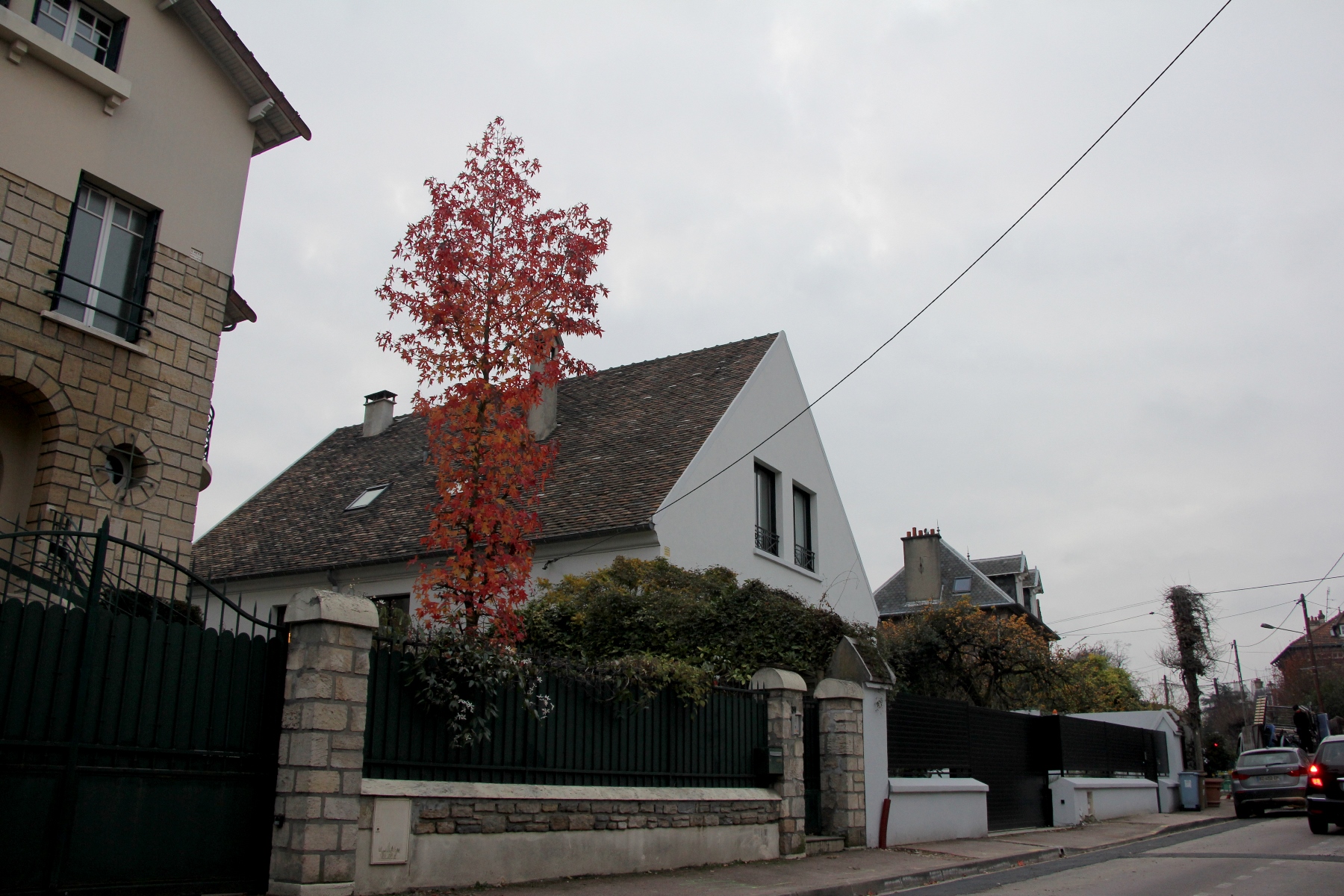 0667 パリ郊外の高級住宅街の家々を観賞する 地球の覗き方