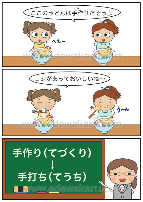 blogここのうどんは、手作りだそうよ