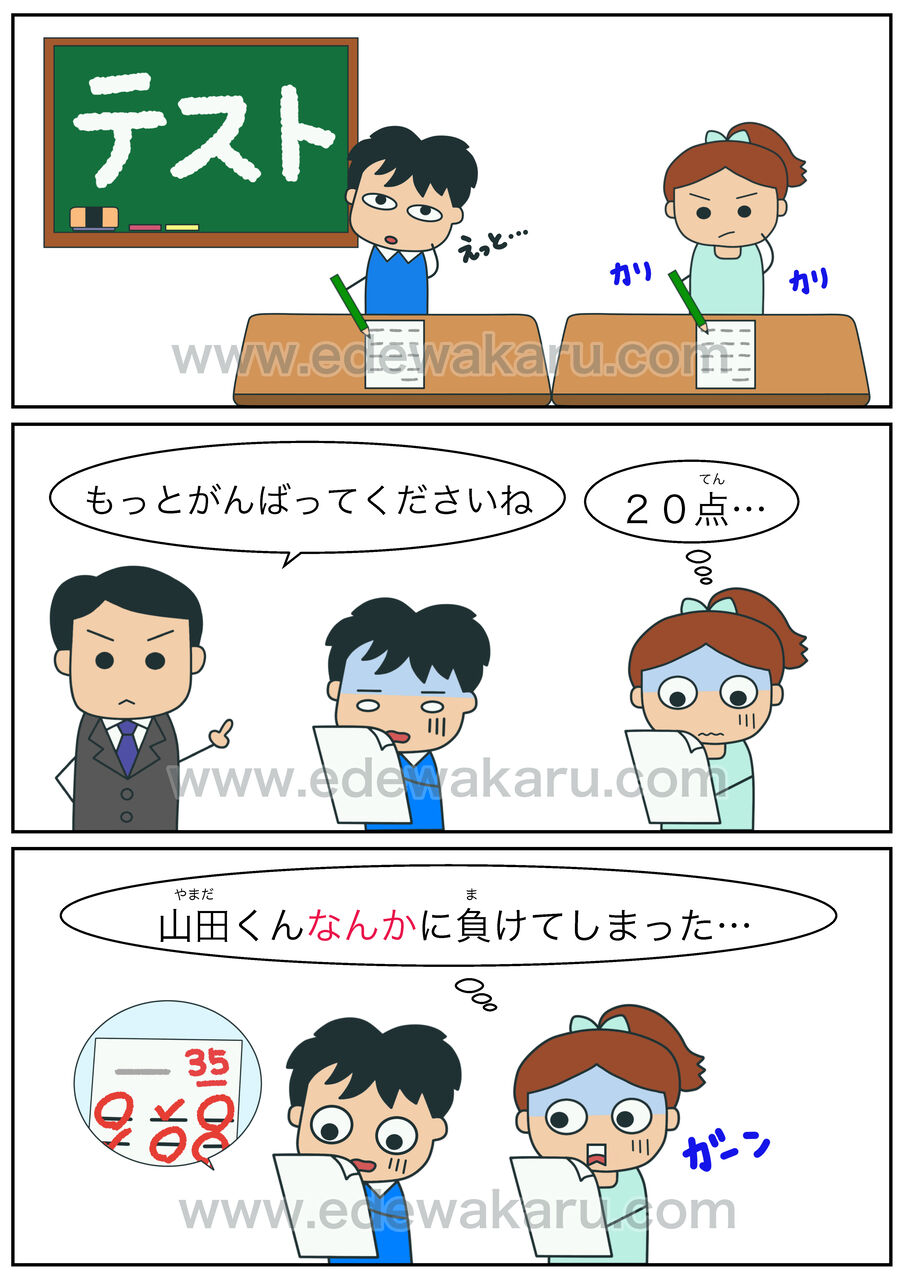 など・〜なんか・〜なんて②（軽視・軽蔑）｜日本語能力試験 JLPT N３ : 絵でわかる日本語