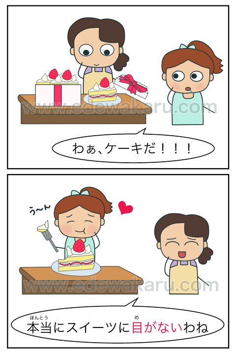 目がない 体の慣用句 絵でわかる日本語