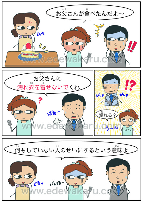 blog濡れ衣を着せる
