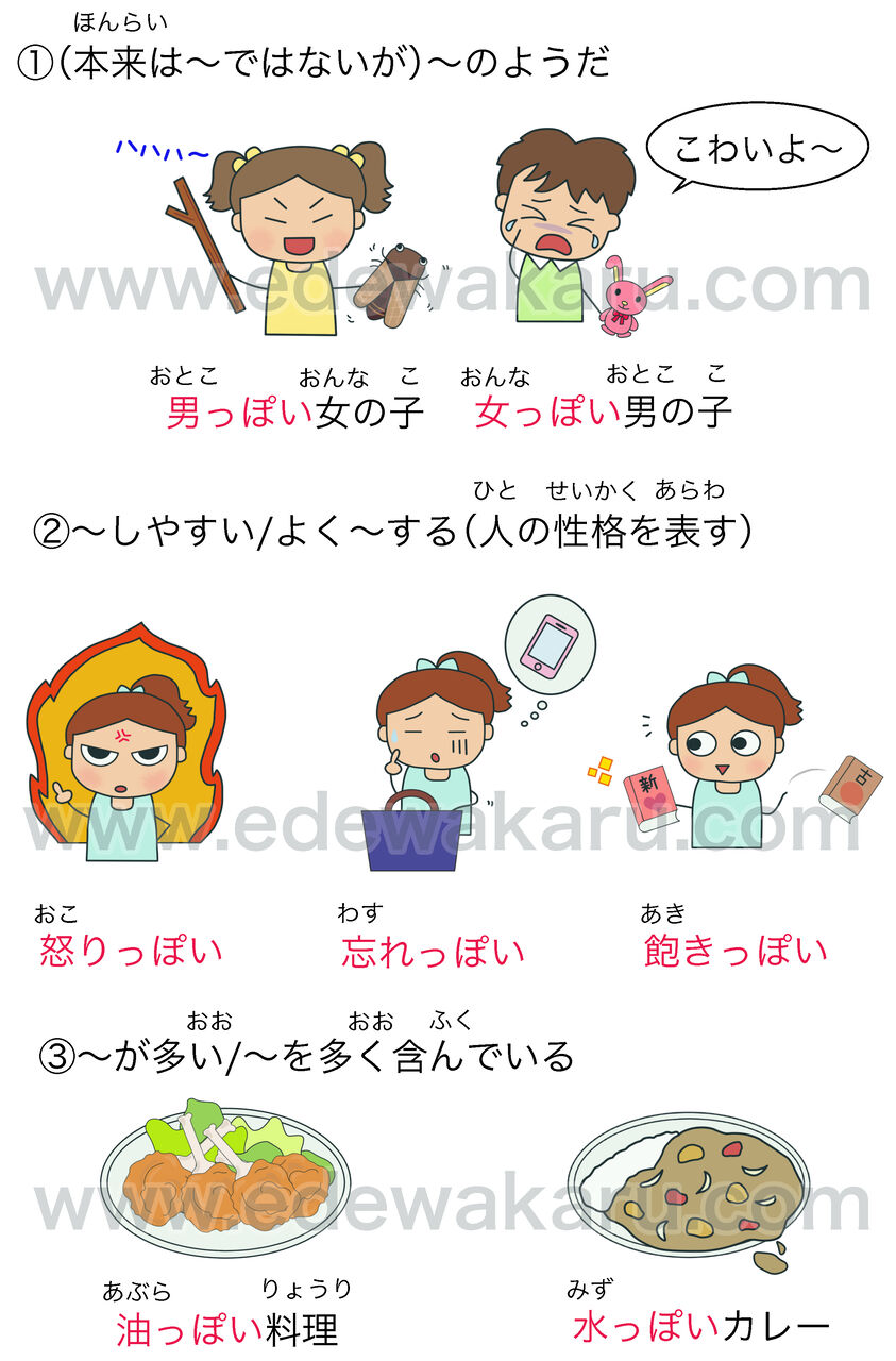 っぽい 日本語能力試験 Jlpt N２ 絵でわかる日本語