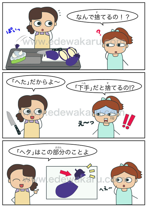 「へた」だと捨てるの!?