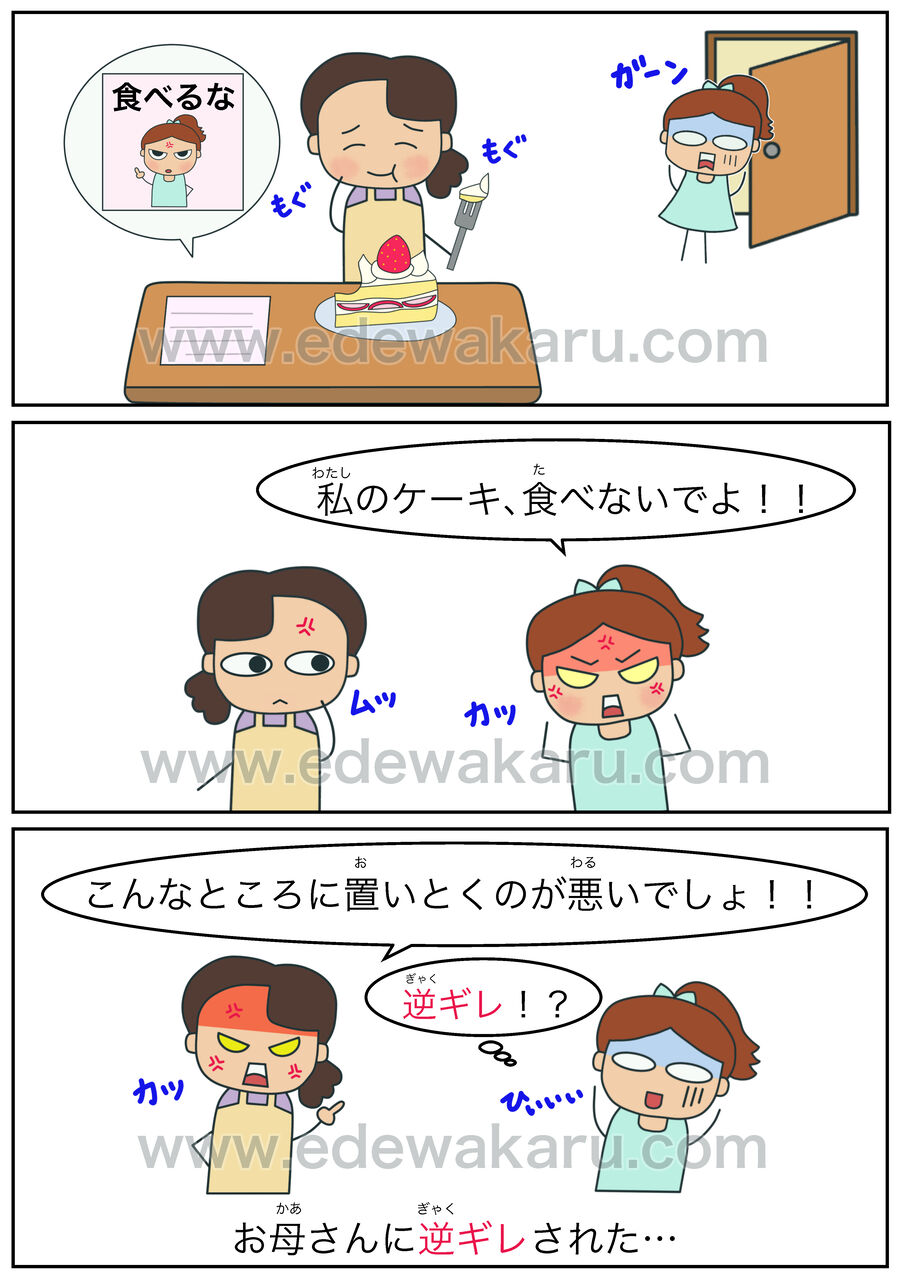 逆ギレ 俗語 絵でわかる日本語 逆ギレ 俗語 絵でわかる日本語