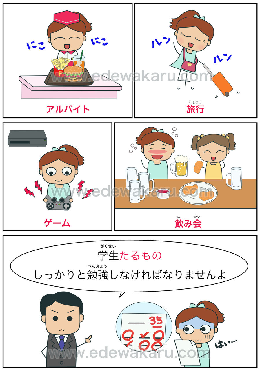 たるもの 日本語能力試験 Jlpt N１ 絵でわかる日本語