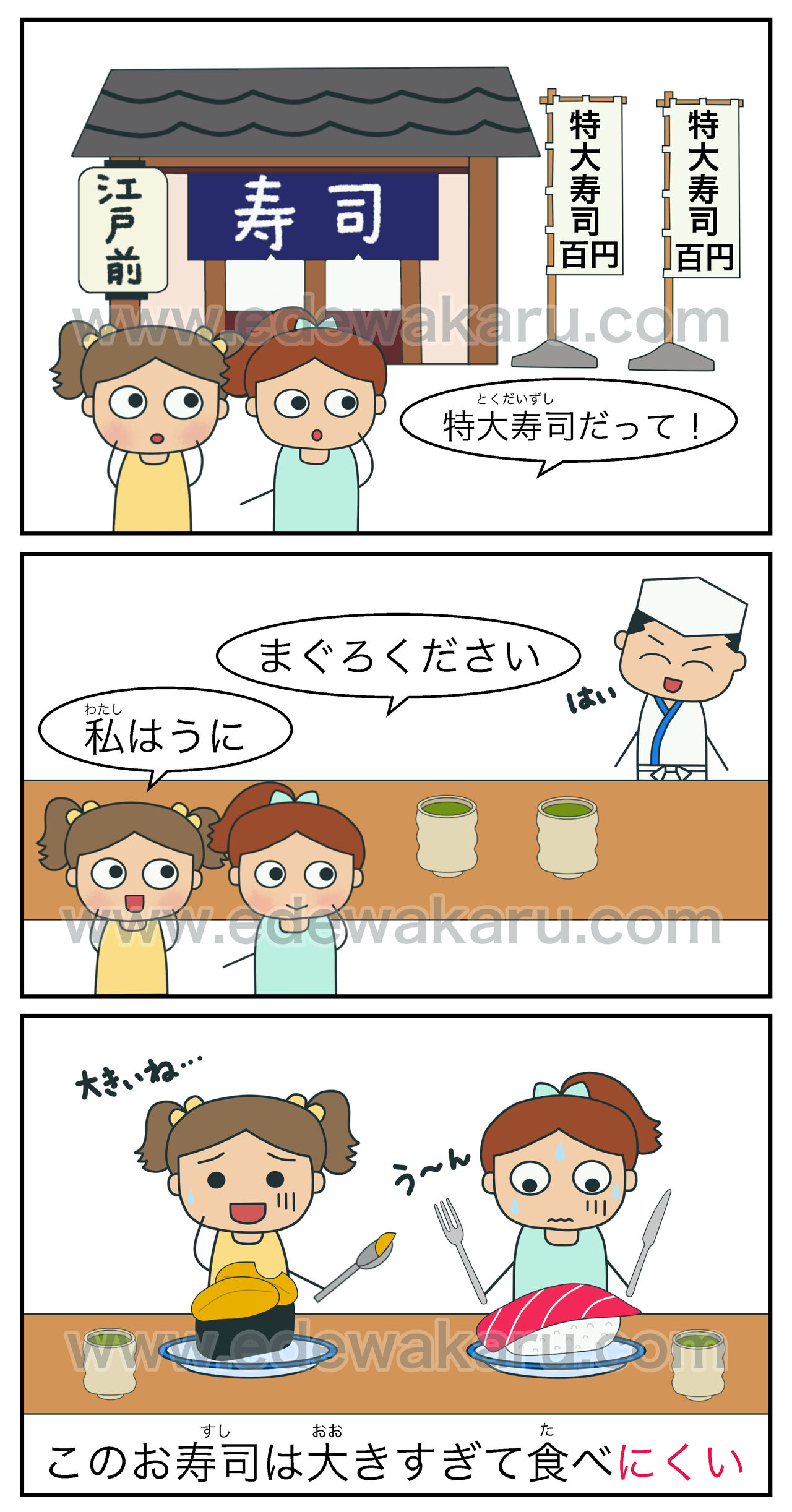 〜にくい｜日本語能力試験 JLPT N4 : 絵でわかる日本語