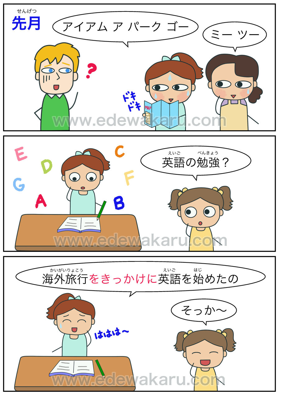 をきっかけに をきっかけにして をきっかけとして 日本語能力試験 Jlpt N3 絵でわかる日本語 をきっかけに をきっかけにして をきっかけとして 日本語能力試験 Jlpt N3 絵でわかる日本語
