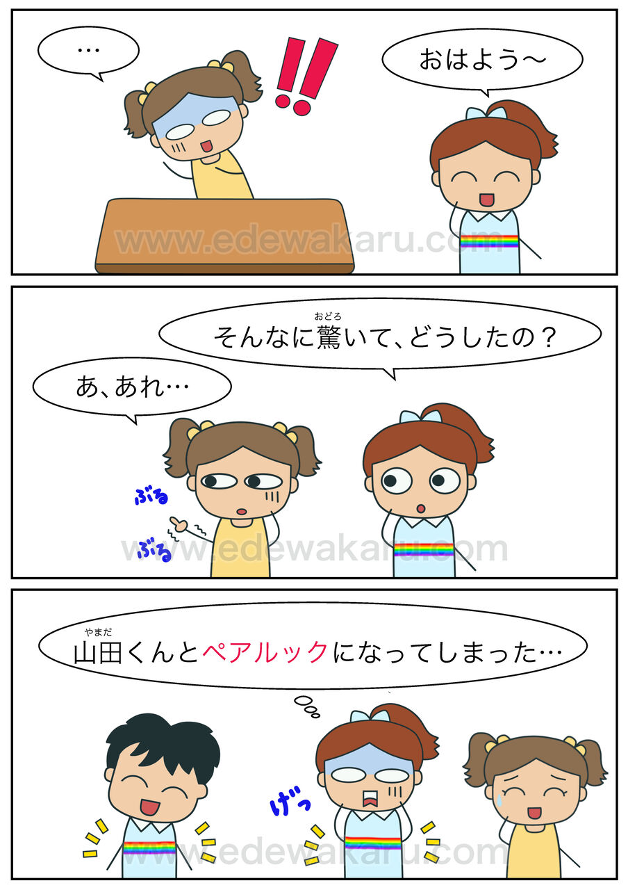 ペアルック 和製英語 絵でわかる日本語 ペアルック 和製英語 絵でわかる日本語