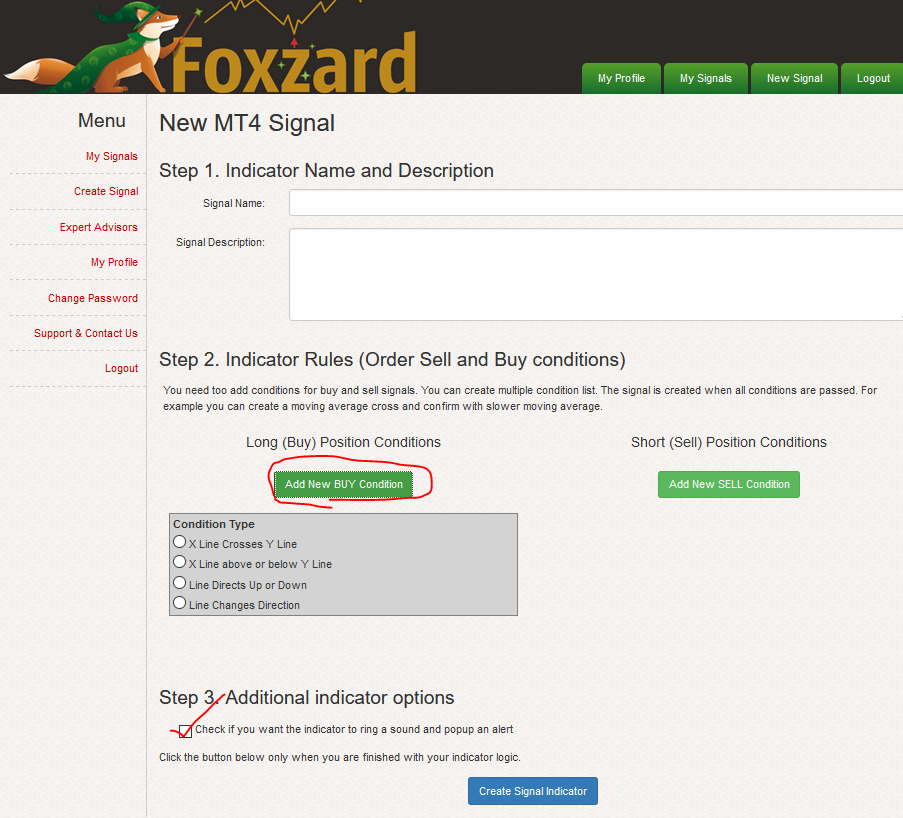 シグナルインジを作成できるwebサイト Mt4 インジケーター倉庫クラウド館