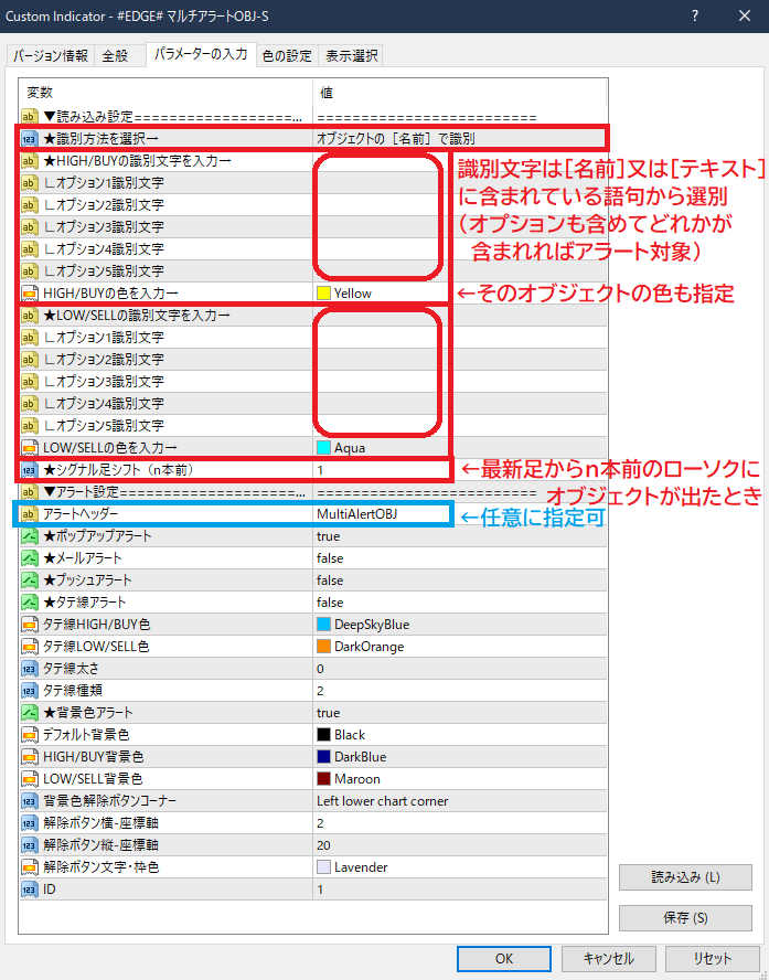 EDGE# マルチアラートOBJ-S (テキストオブジェクトでもアラート