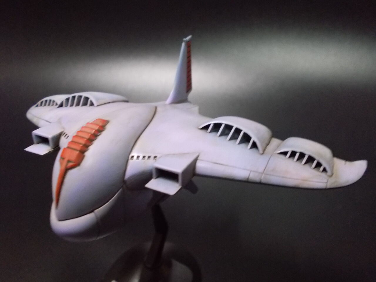機動戦士ガンダム  ガウ攻撃空母完成品　ザクキヤノン　ガンプラ　ガルマ部隊セット 旧キット ガウ攻撃空母｜む〜たんさんのガンプラ作品｜GUNSTA