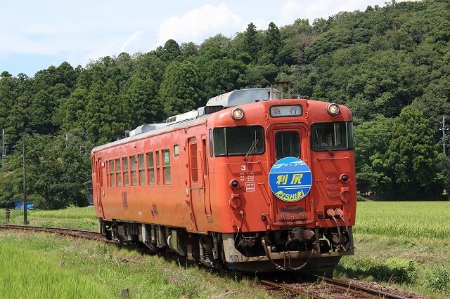 写メ鉄:小湊鉄道観光急行の宗谷線ヘッドマークコラボ第2弾「利尻」