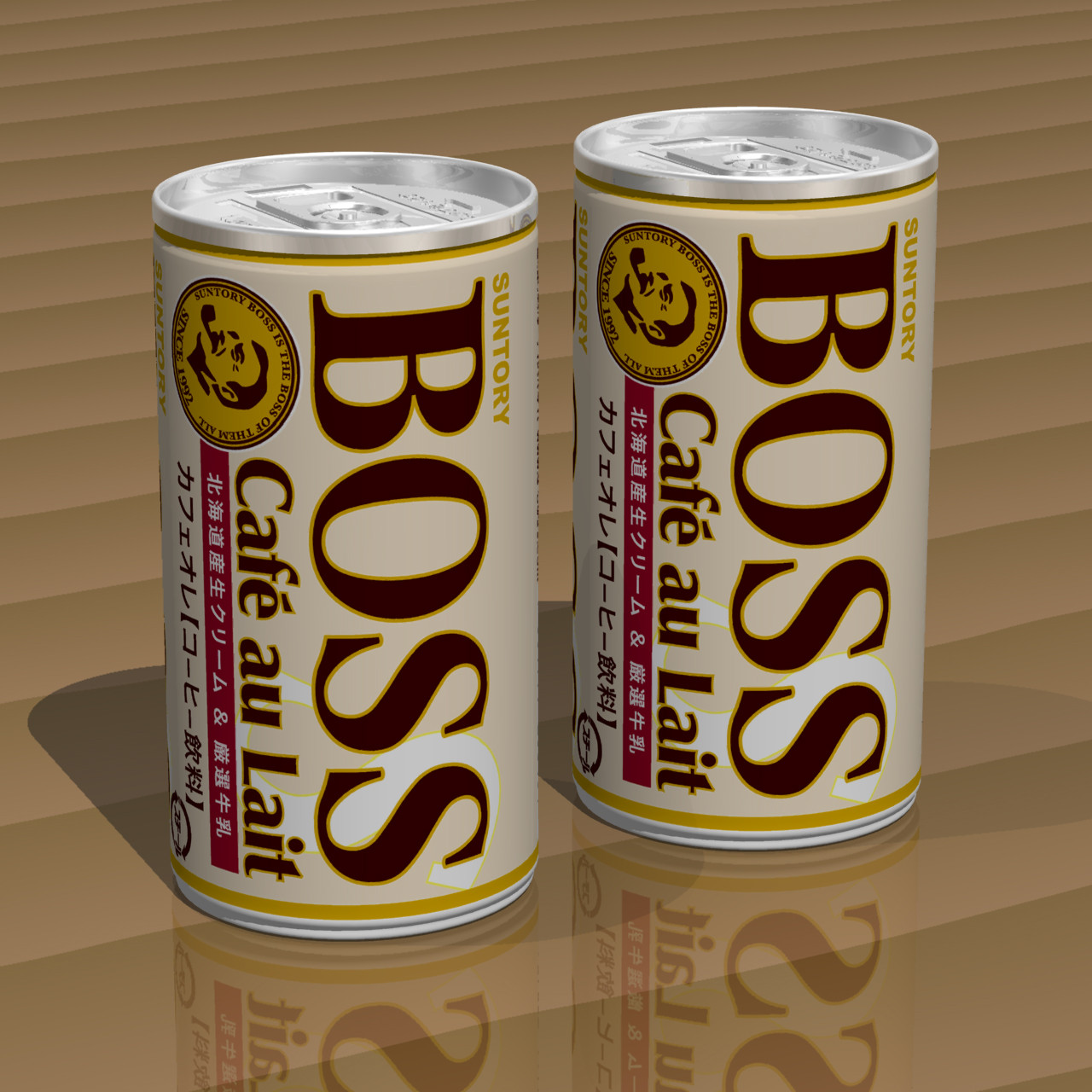 Bossカフェオレも完成しました マッチーの3dcgな日々