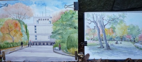 211128・北の丸・東描 (11)