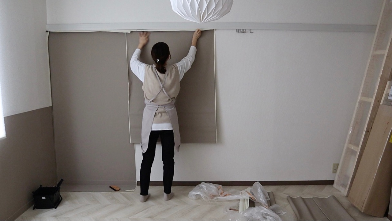 こども部屋 壁紙diy 3 ピクチャーレールから下に貼る えはみのdiyと暮らしブログ Powered By ライブドアブログ