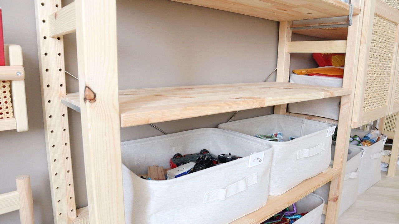 Ikea ivar 収納 棚 ikea IKEA IVER 木製4段シェルフ 扉付き収納