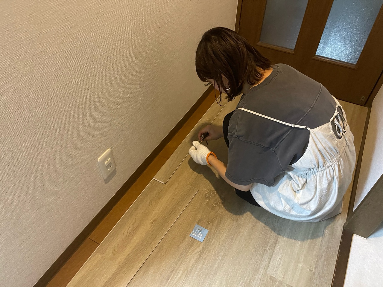 ③実家の床に はめ込み式床材 を再利用する！ : えはみのDIYと