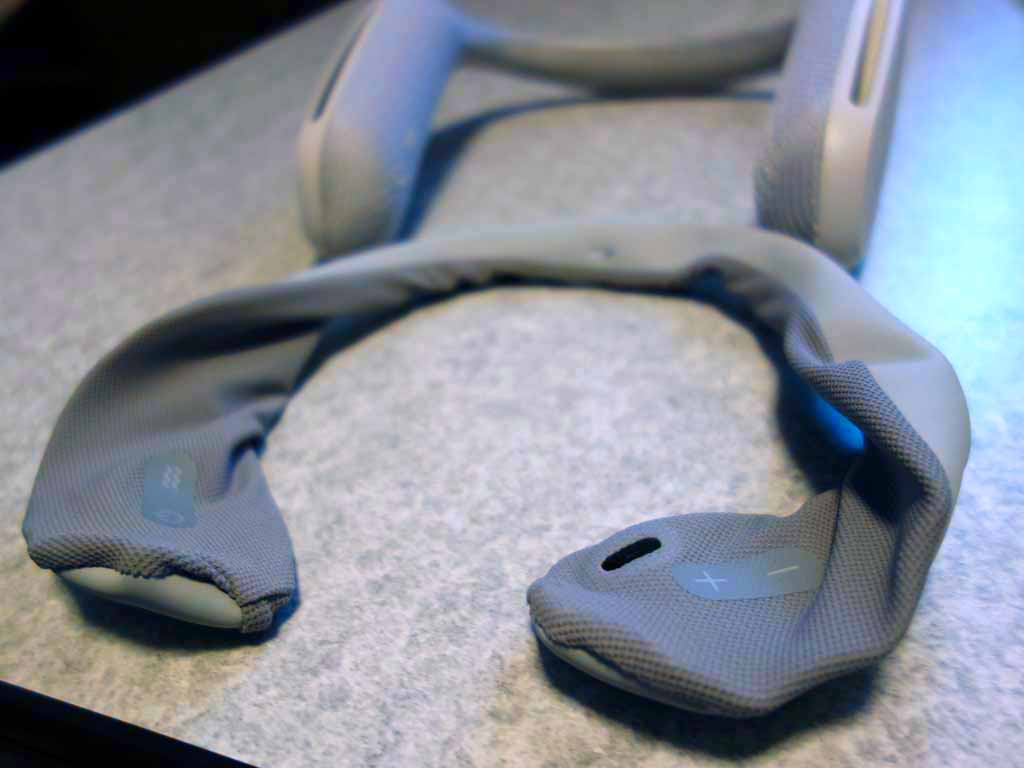 SONY ワイヤレスネックスピーカー SRS-WS1 カバー付 SRS-WS1用手洗い出来るカバーが到着 CKS-SRSWS1 装着してみた！