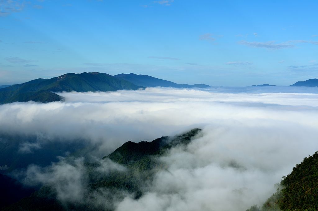 風景 玉置山から望む雲海 あおによし