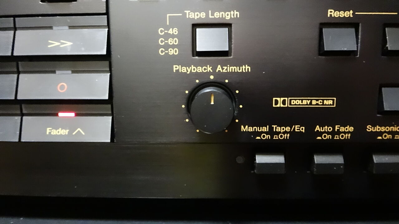 Nakamichi CR-70 アジマスファインチューニング機構 : さくの Nakamichi CR-70 アジマスファインチューニング機構 : さくの