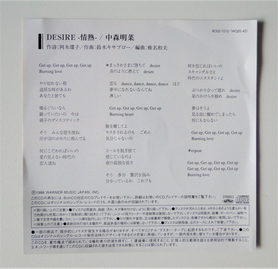 歌詞 デザイア