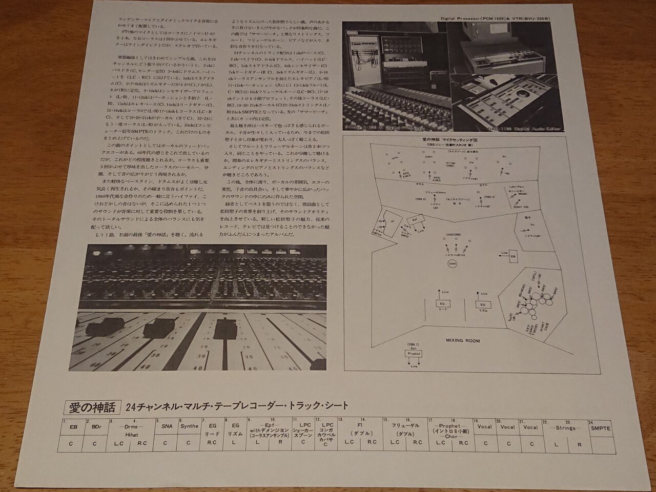 松田聖子 レコード（マスターサウンドLP） : さくの家電のーと