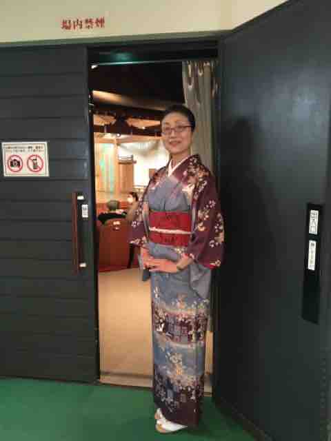 訪問着　お能や歌舞伎の演目の『羽衣はごろも』色留の風格あり158cm前後