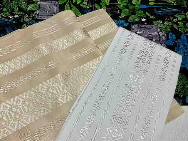 純白の半幅帯が欲しかったので : 還暦着物好き日記