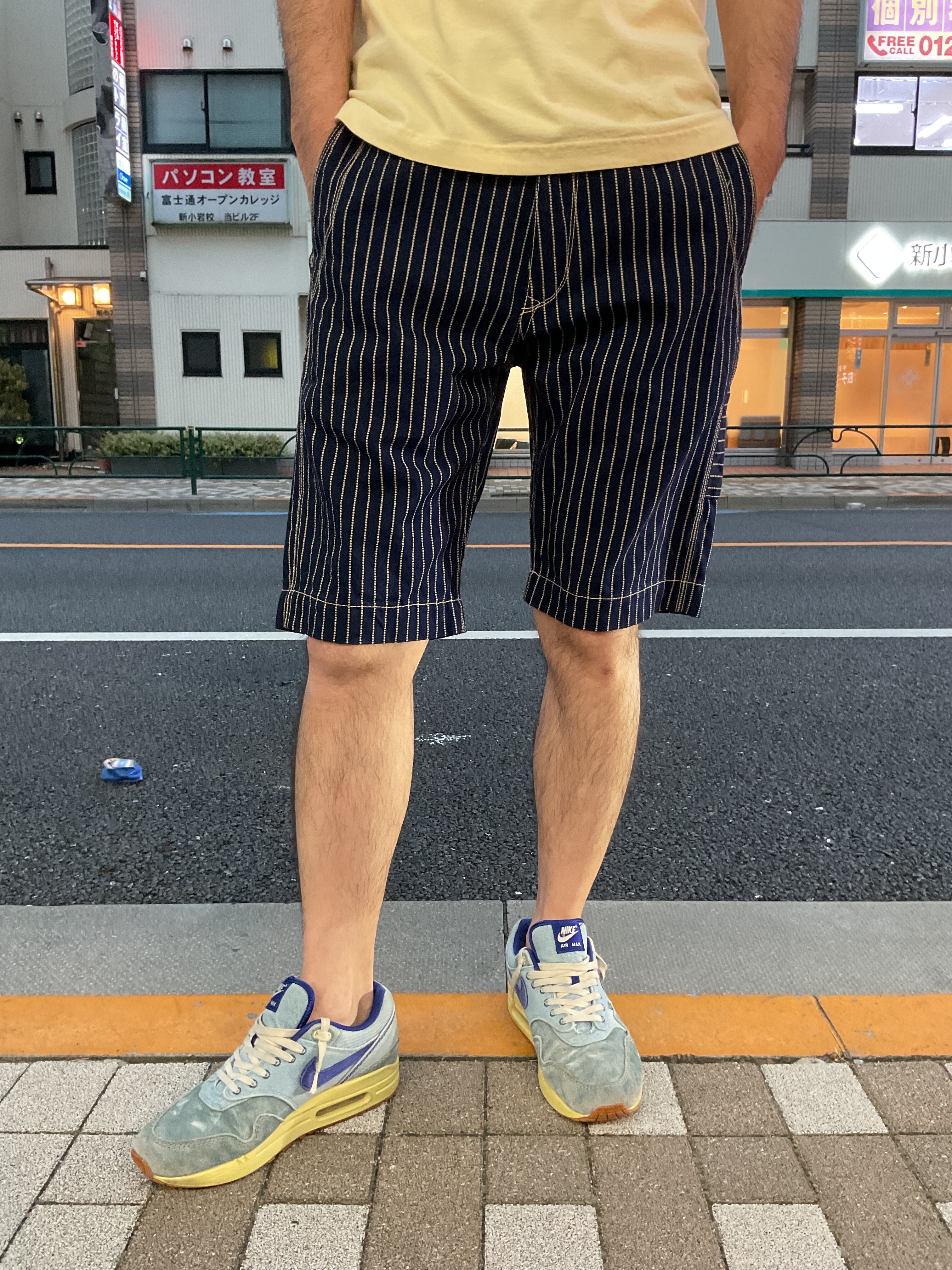 エイトジー！！ウォバッシュストライプショートパンツ！！ : Gパン屋サカイ