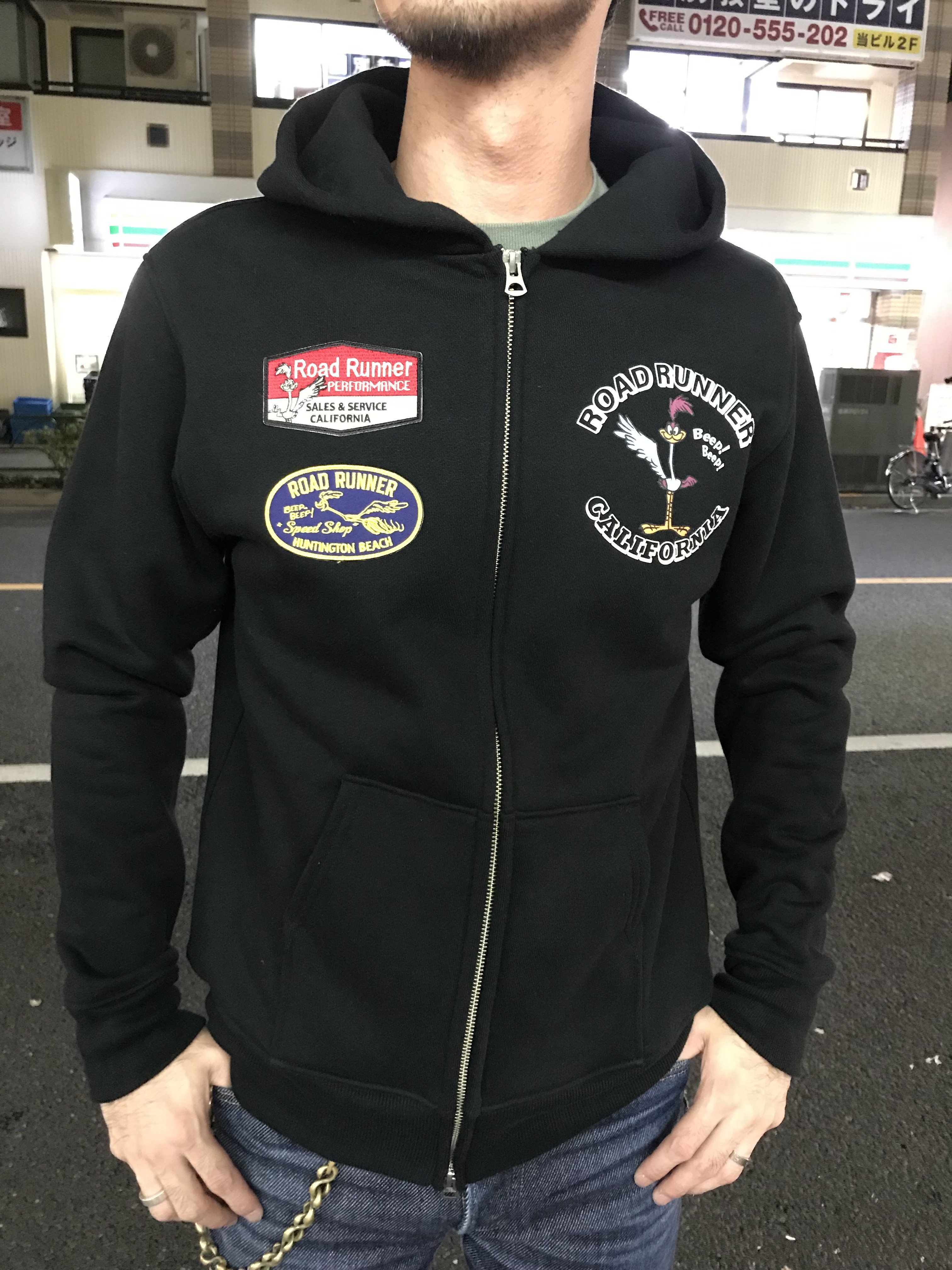 チェスウィック！裏起毛ジップパーカー、ロードランナー！！ : Gパン屋 