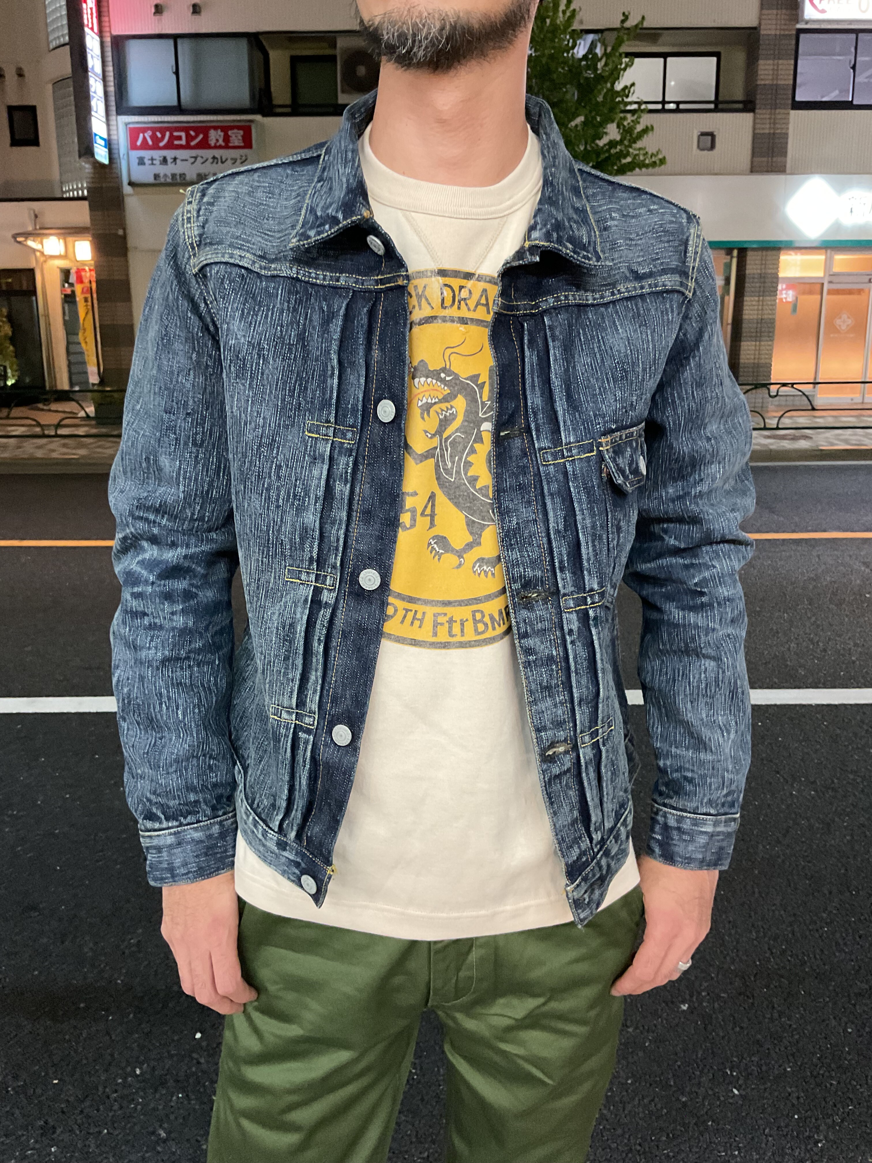 エイトジー！男デニム第一弾デニムジャケット・リアルヴィンテージ加工