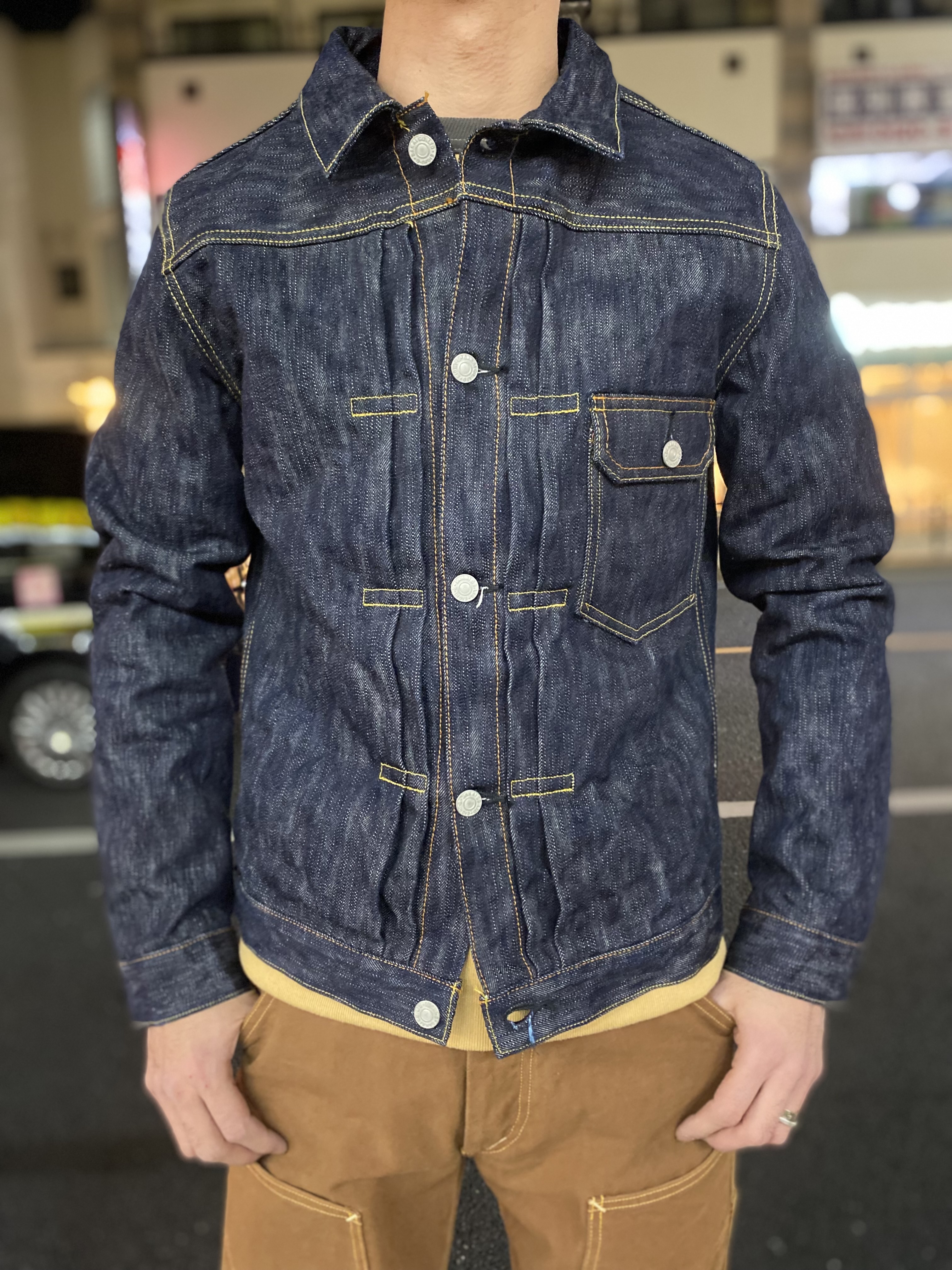 EIGHT-G 男デニム 第一弾 デニムジャケット Gジャン1stモデル 美品 EIGHT-G(エイトジー) 男デニム第一弾デニムジャケット Gジャン