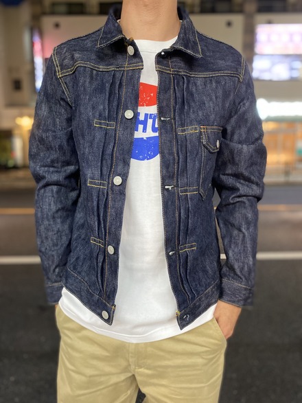 EIGHT-G 男デニム 第一弾 デニムジャケット Gジャン1stモデル 美品 EIGHT-G(エイトジー) 男デニム第一弾デニムジャケット Gジャン