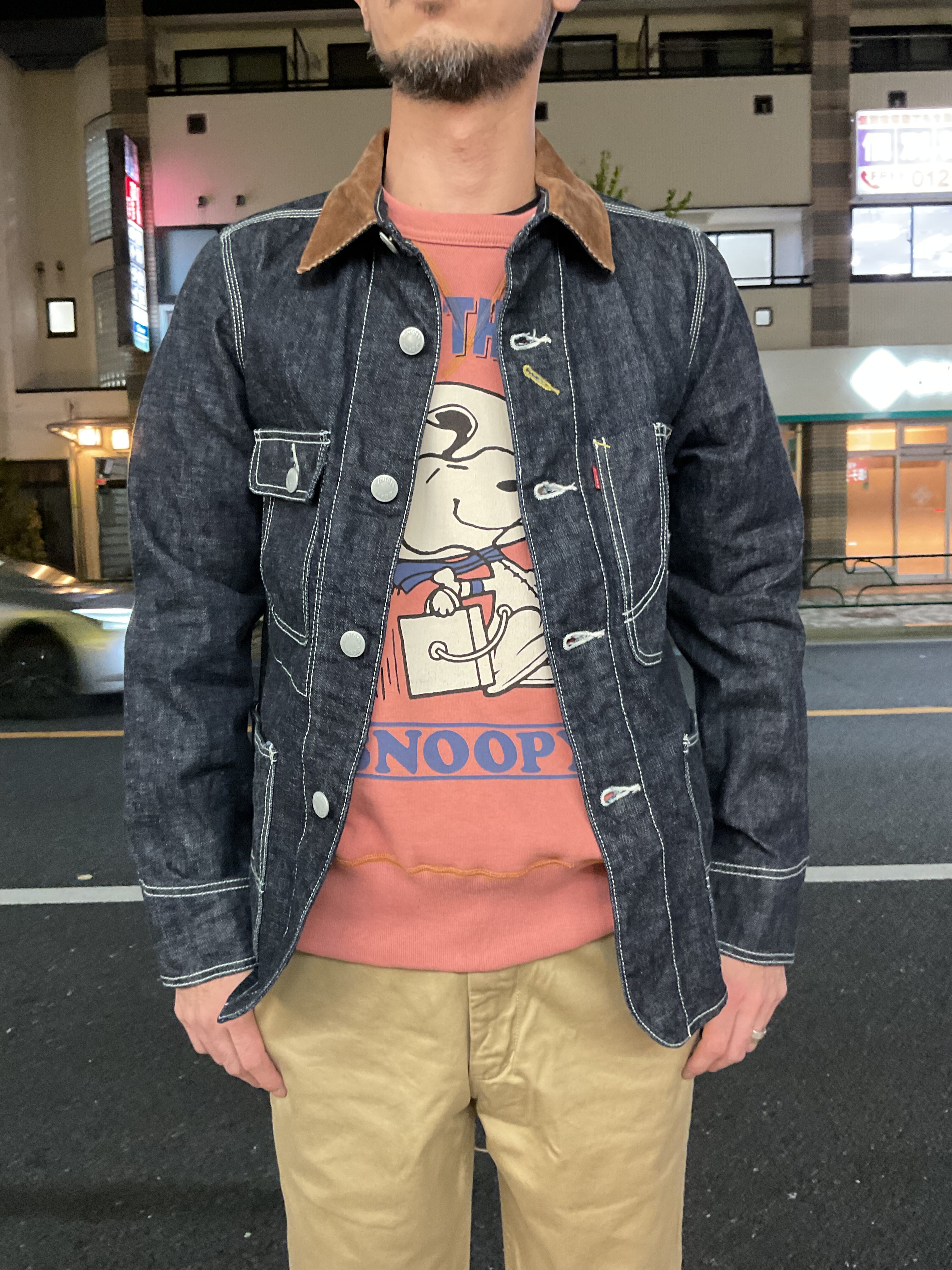 エイトジー ！！デニムカバーオール・コーデュロイ襟！！ : Gパン屋サカイ